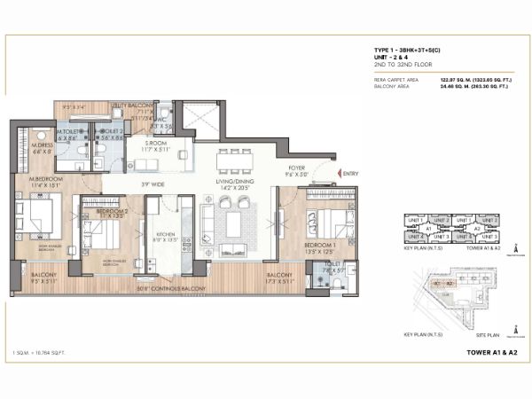 Puri Displomatic Residences Floor Plan