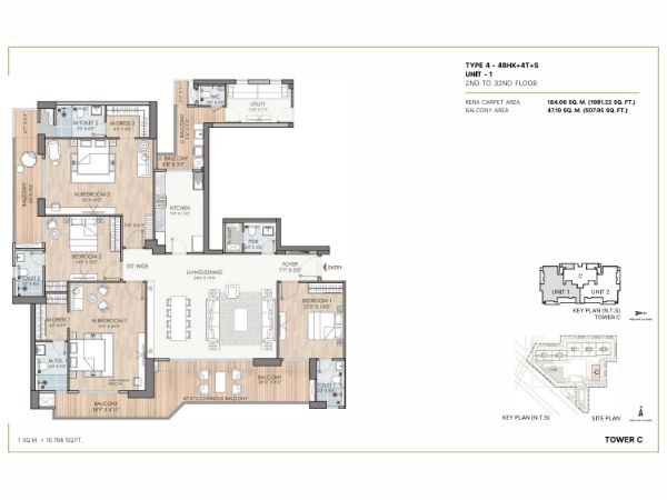 Puri Displomatic Residences Floor Plan