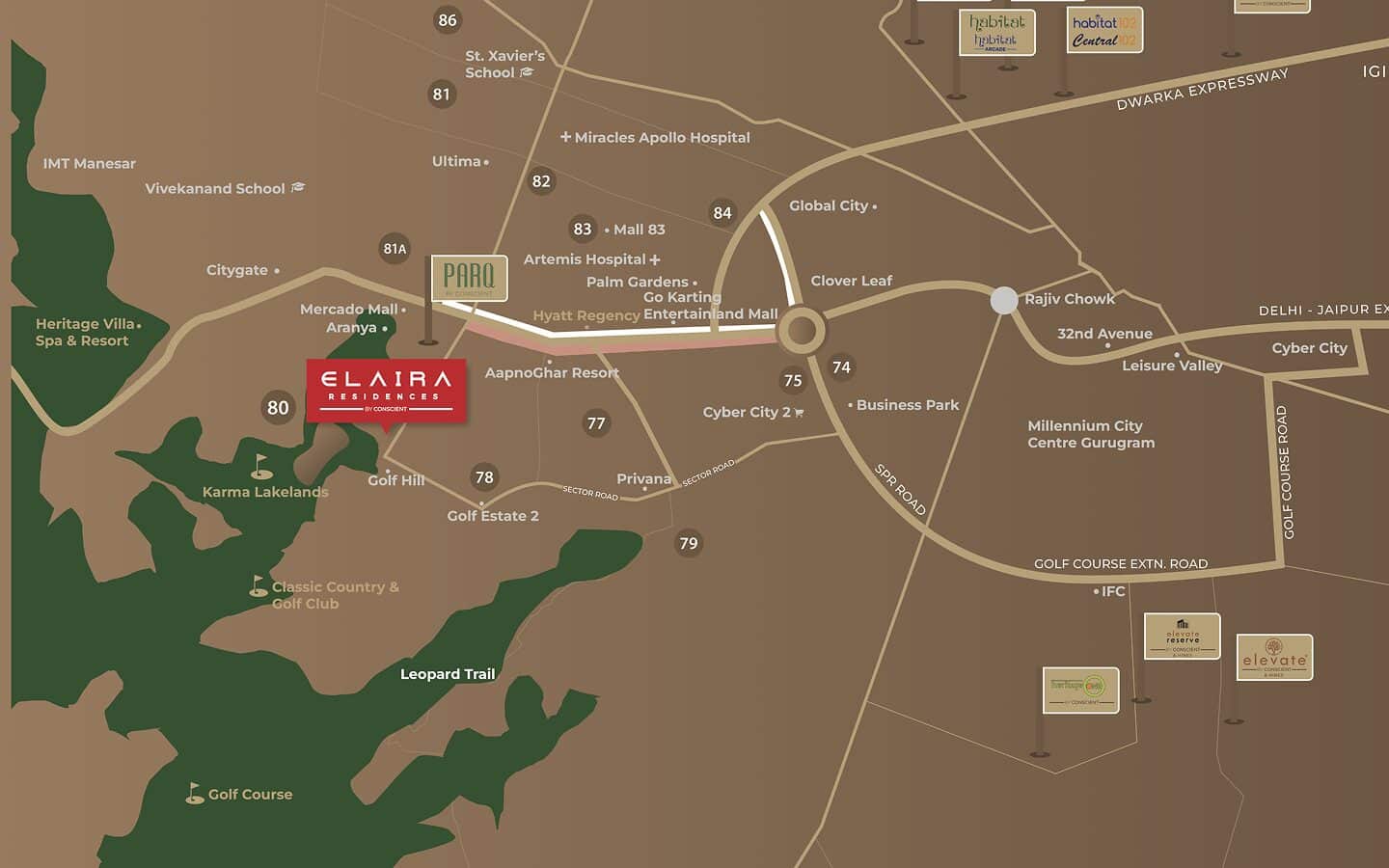 conscient elaira location map